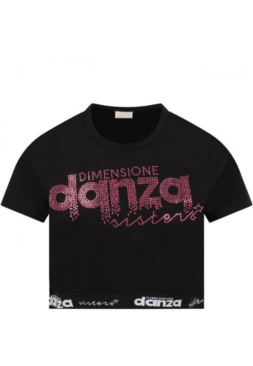 Dimensione Danza T-shirt manica corta Bambina Nero