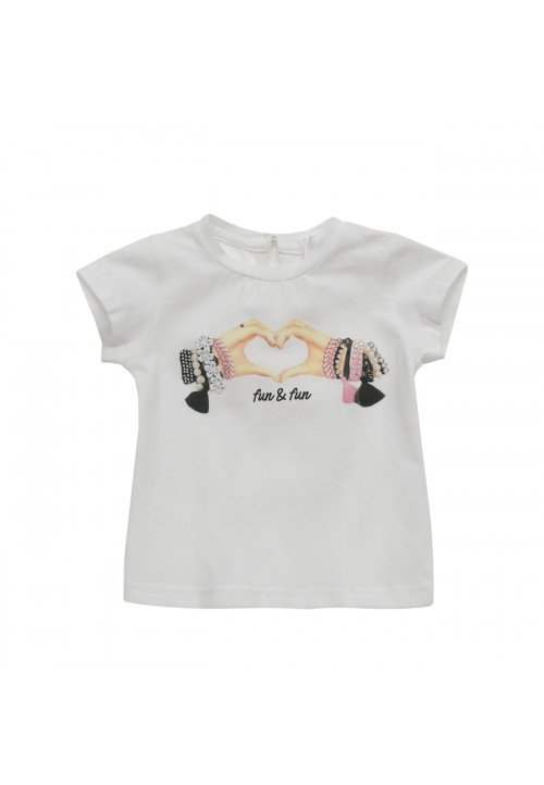 T-shirt manica corta neonata