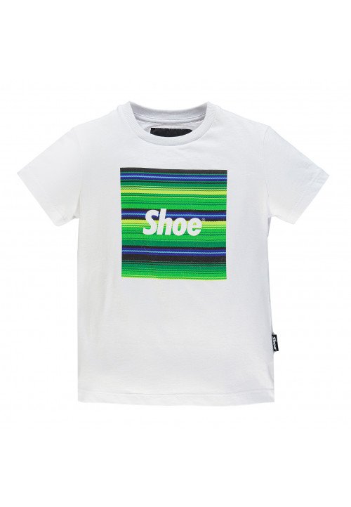 Shoe T-Shirt Logo Timmy0911 Bianco