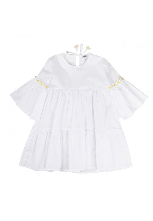 Piccola Ludo Dresses (long sleeve) White