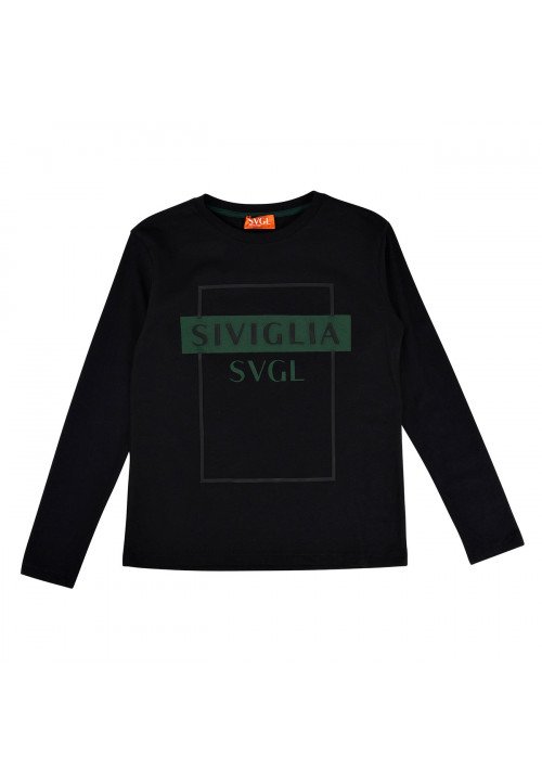 Siviglia Long sleeves t-shirt Black