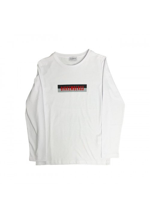 Bikkembergs T-shirt manica lunga Bambino Bianco