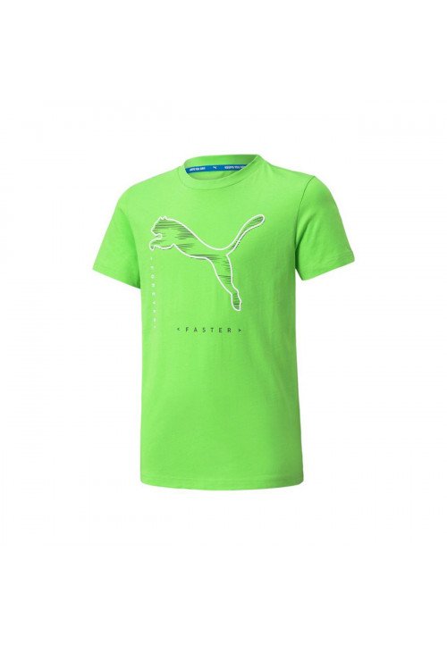 Puma T-Shirt Logo Bambino Verde