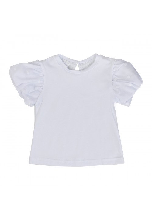 Fun Fun T-Shirt Bimba Manica Corta Elegante Bianco