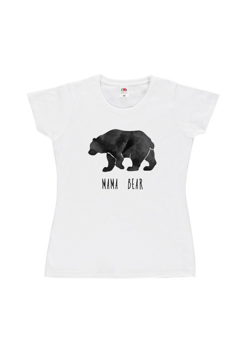 Fantaztico T-shirt donna bianca Mama Bear Bianco