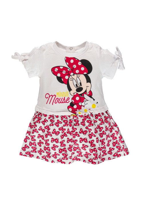 Disney Abito Minnie neonata in jersey Bianco
