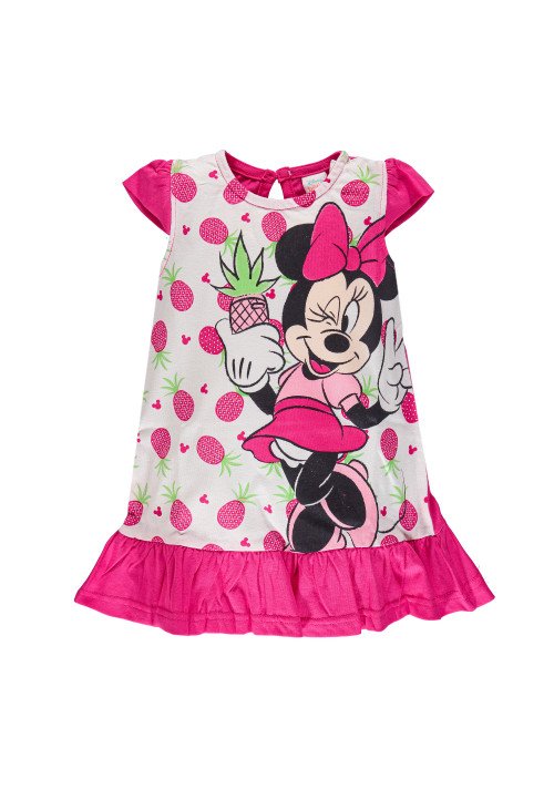 Disney Abito Minnie neonata in jersey Rosa