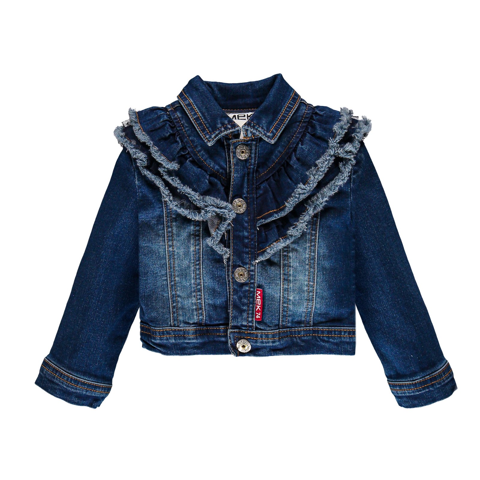 PROTAURI Giacca di Jeans per Bambini Vestiti Larghi da Bambina con vestibilità Ampia in Jeans Blu 1-7 Anni 