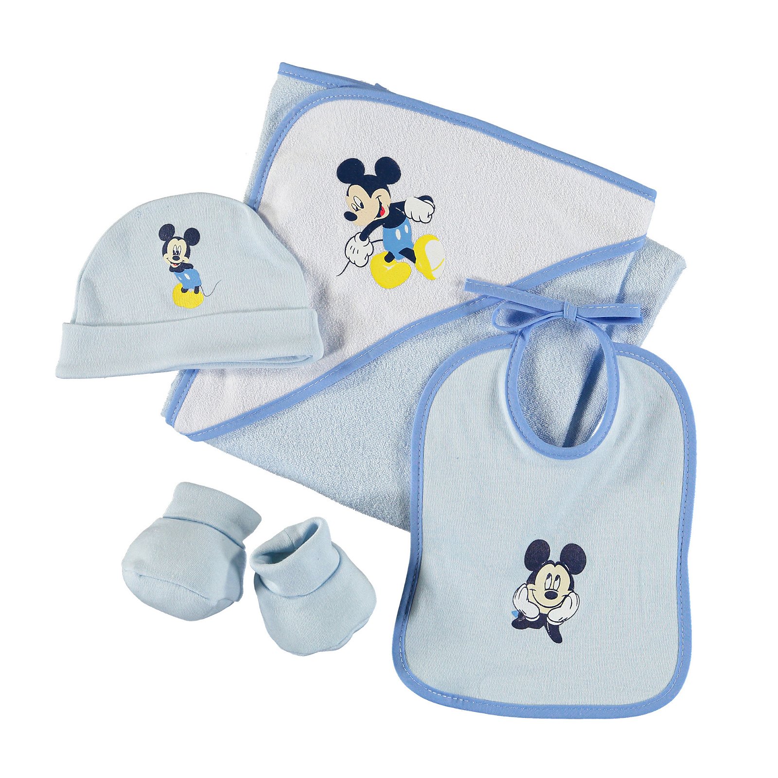 Set Neonato Disney Minnie : Bavetta, Cappellino e Scarpine e Accappatoio