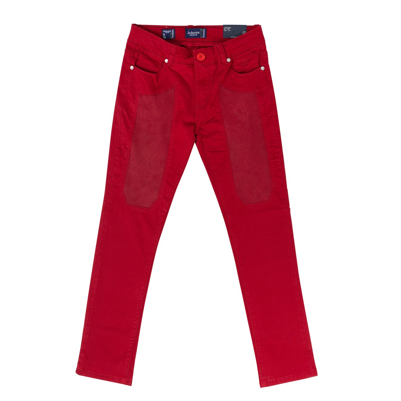 Pantalone bambino Jeckerson con toppe Rosso